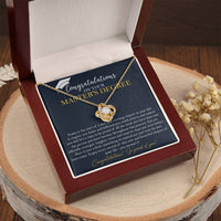 Master's Degree Graduation Gift Necklace Masters Graduation Gift Gift For Her - Love Knot Necklace
