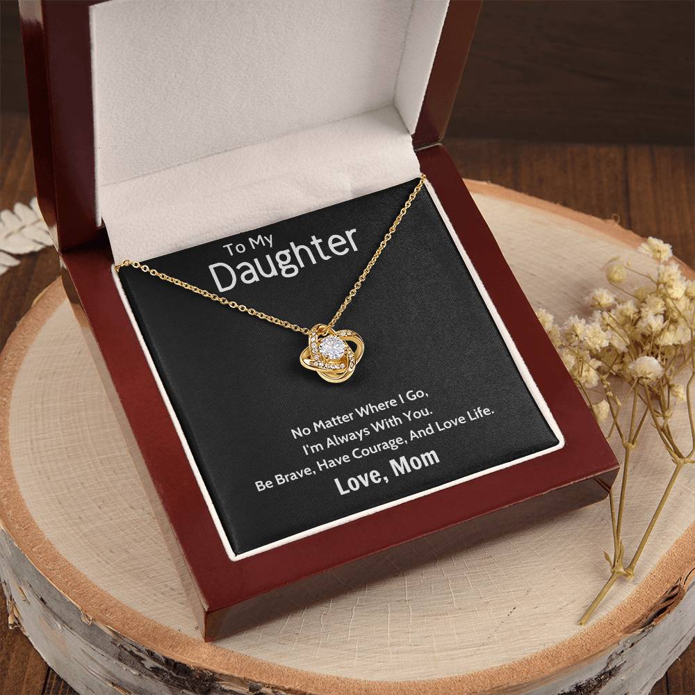 Gift For Daughter From Mom Daughter Mother Necklace Daughter Gift From Mom To My Daughter Daughters Birthday Unique Grown Up Daughter Love Knot Necklace