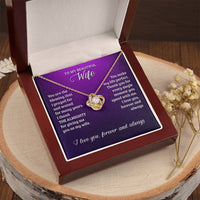 Love Knot Necklace - To My Beautiful Wife Love Knot Necklace