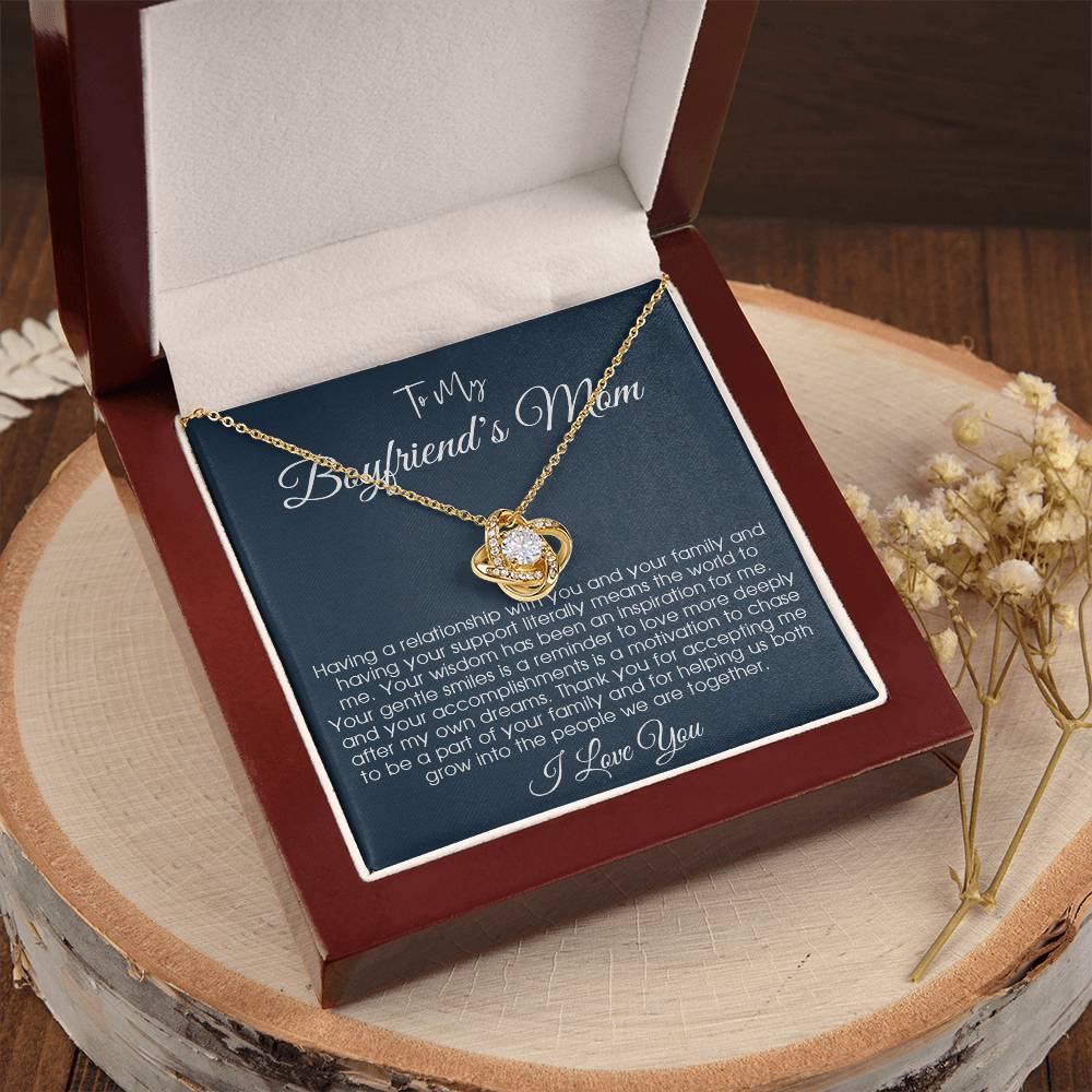 To My Boyfriends Mom Gift Gift For Boyfriend's Mom Boyfriend's Mom Birthday Mom Of Boyfriend Gift Mother's Day Gift For Boyfriend's Mom Love Knot Necklace