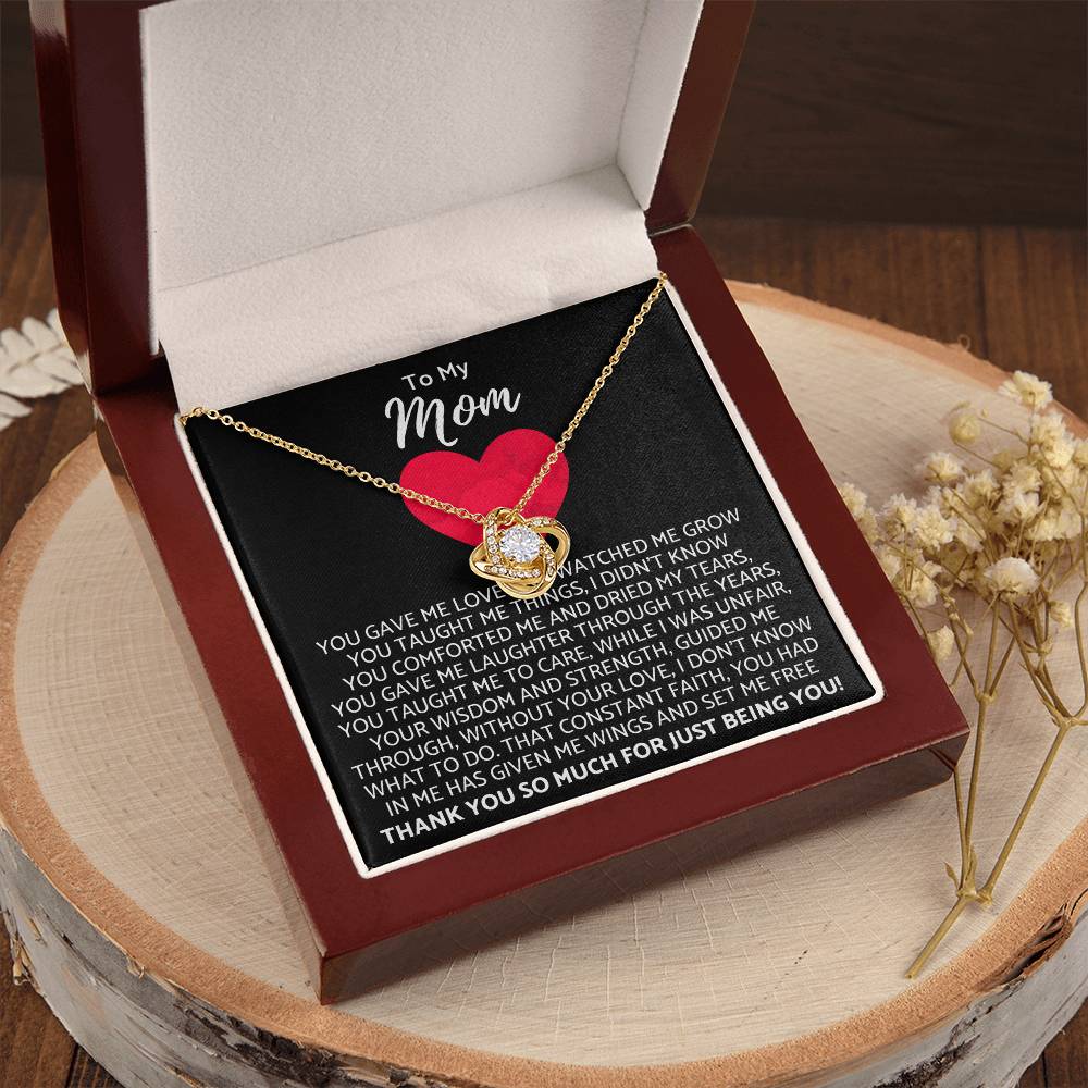 Premium Mother's Day Necklace Customize Gift For Your Loving Mom! ❤️ 2 Love Knot Necklace
