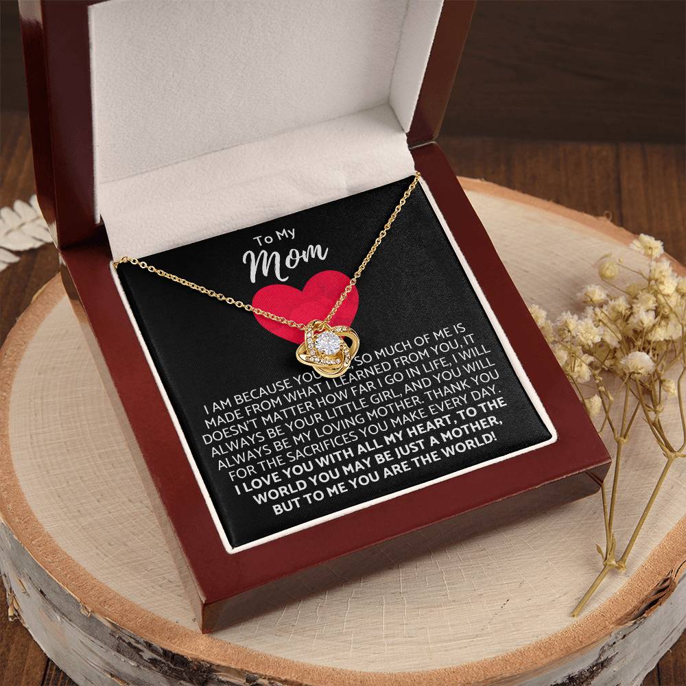 Premium Mother's Day Necklace Customize Gift For Your Loving Mom! ❤️ 3 Love Knot Necklace