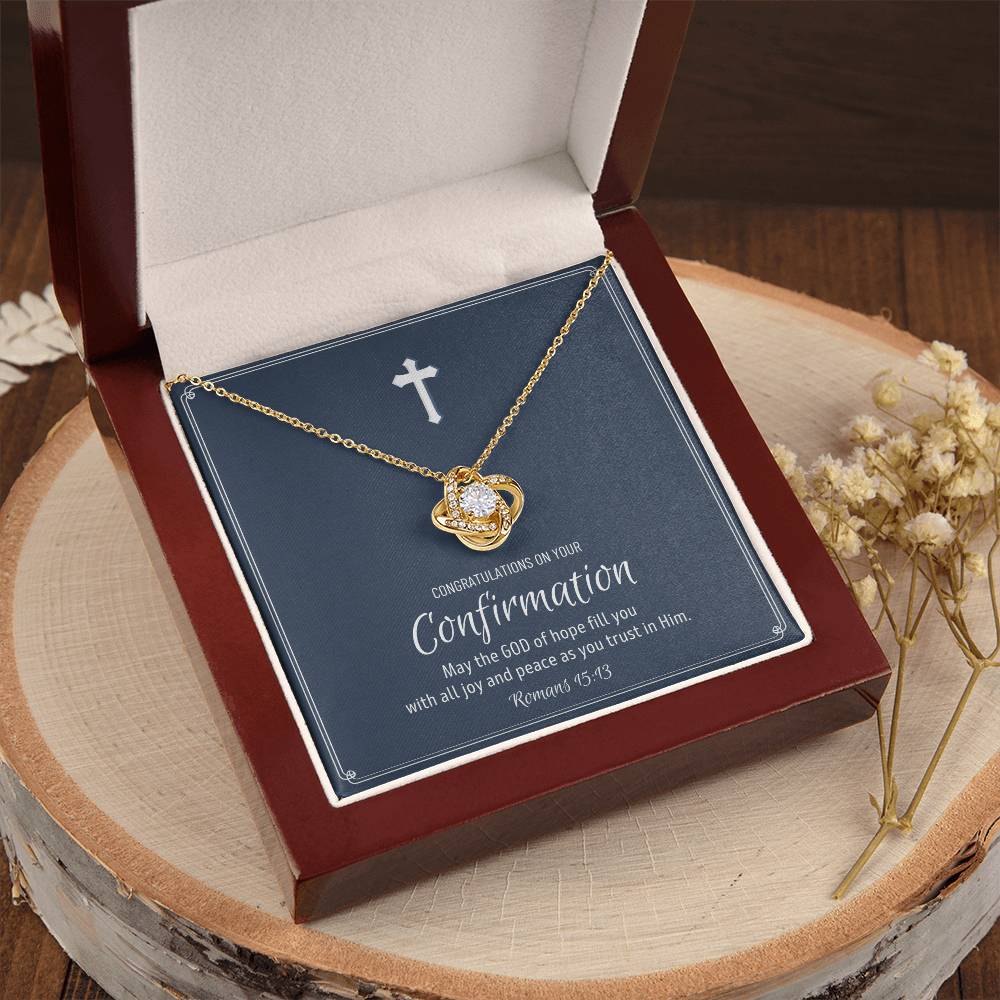 Confirmation Gift For Young Ladies Confirmation Granddaughter Love Knot Necklace Confirmation Gift Ideas For Girls Catholic Confirmation 1 Love Knot Necklace