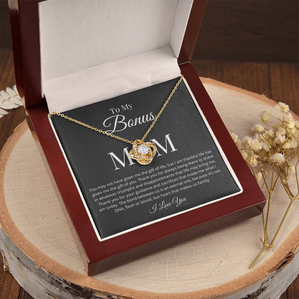 Bonus Mom Necklace Love Knot Necklace