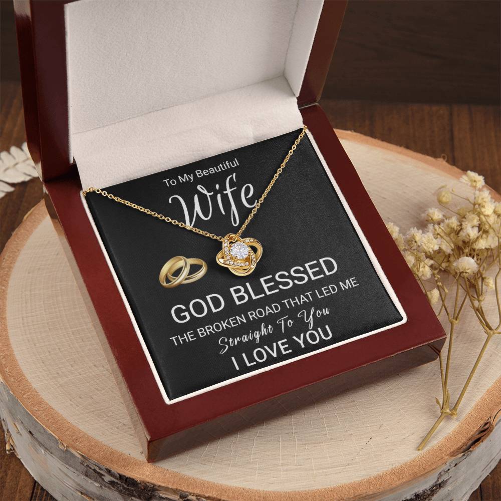 Christian Gift For Wife - Love Knot Necklace Love Knot Necklace