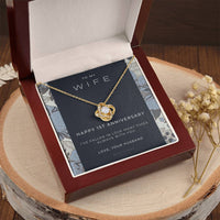 1 Year Anniversary Gift For Wife  1 Year Anniversary Gifts  1 Year Wedding Anniversary Gift Ideas  1St Wedding Anniversary Gift F(7) Love Knot Necklace