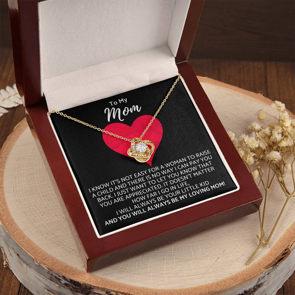 Premium Mother's Day Necklace Customize Gift For Your Loving Mom! ❤️ Love Knot Necklace