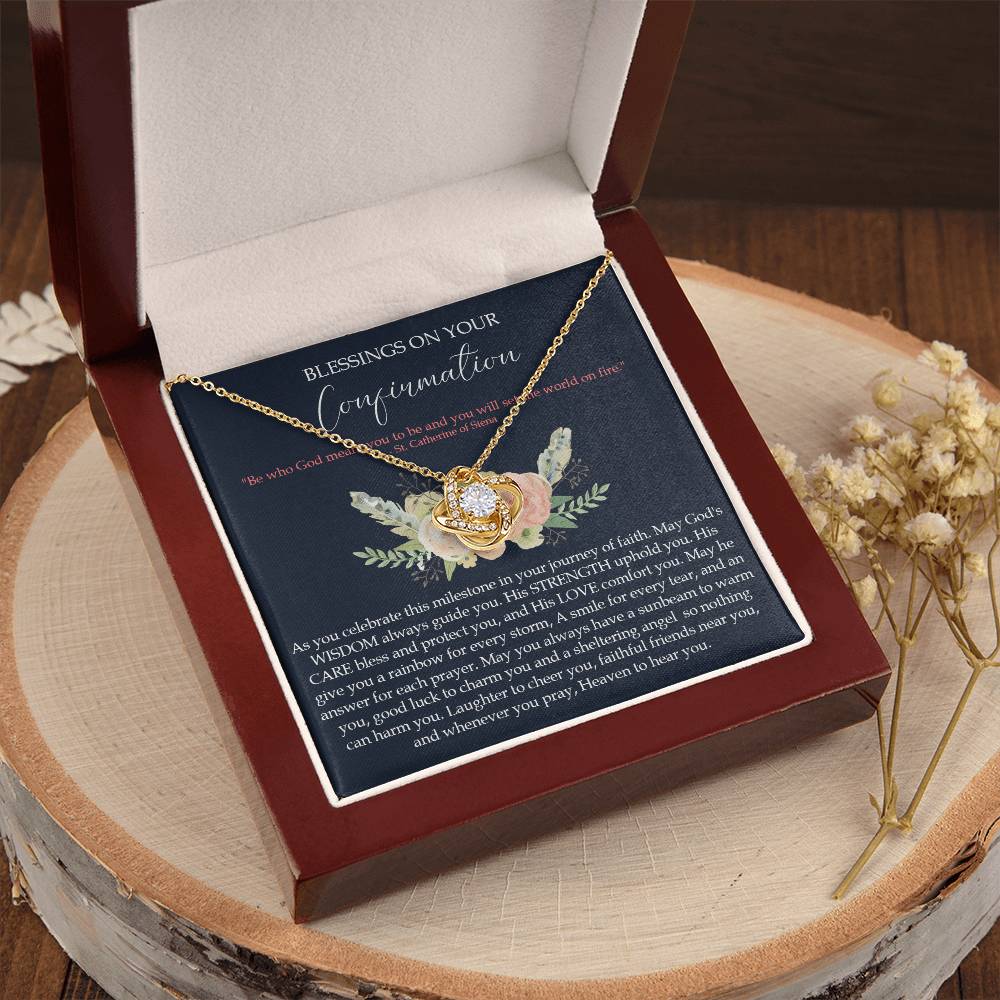 Confirmation Gifts For Girls Customize Gifts For Her Confirmation Ne Love Knot Necklace