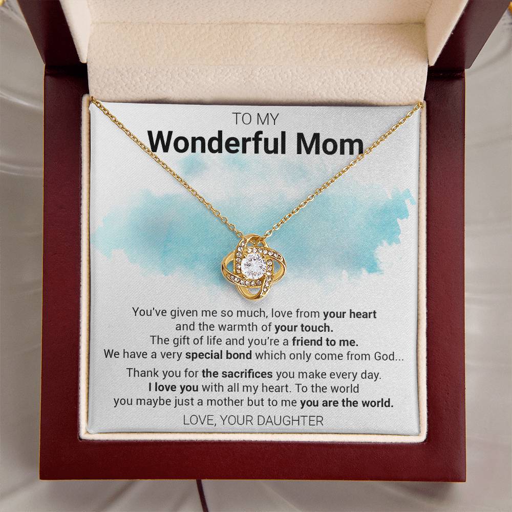 Gift For Mom - Special Love Knot Necklace