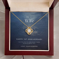 1 Year Anniversary Gift For Wife 1 Year Anniversary Gifts 1 Year Wedding Anniversary Gift Ideas 1St Wedding Anniversary Gift F(4) Love Knot Necklace