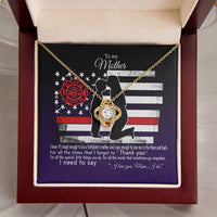 Gift For Firefighter's Mom - Love Knot Necklace Love Knot Necklace