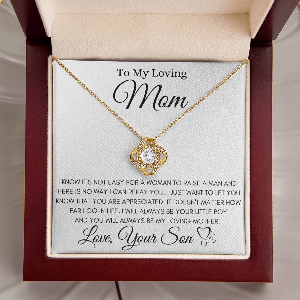 To My Loving Mom ❤️ - Love Knot Necklace Love Knot Necklace