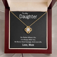 Gift For Daughter From Mom Daughter Mother Necklace Daughter Gift From Mom To My Daughter Daughters Birthday Unique Grown Up Daughter Love Knot Necklace