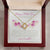 Mother's Day Gift From Daughter Love Knot Necklace Mother's Day Jewelry Cubic Zirconia Necklace Love Knot Necklace