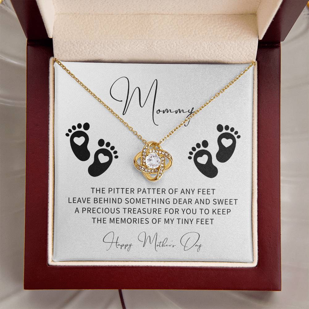 Mothers Day Gift From Baby Pregnant Wife Gift New Mom Gift From Husband Mommy To Be Gift First Time Mom Gifts 1St Mothers Day Gift Love Knot Necklace