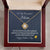 To My Beautiful Mom Gift Necklace Mother's Day Message Card Necklace For Mom To Mom From Daughter Gift To Mom From Son Gift Ne(1) Love Knot Necklace