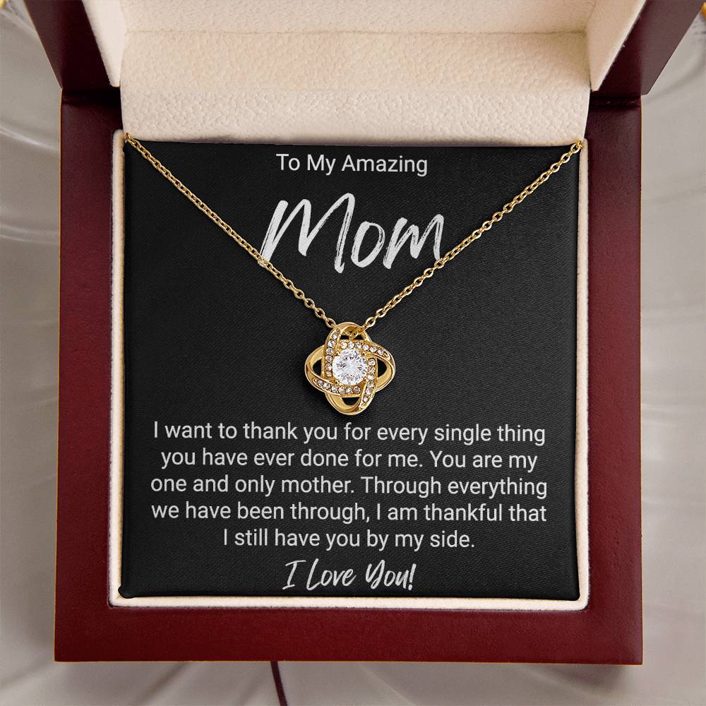 Love Knot Necklace For Mom 1 Love Knot Necklace