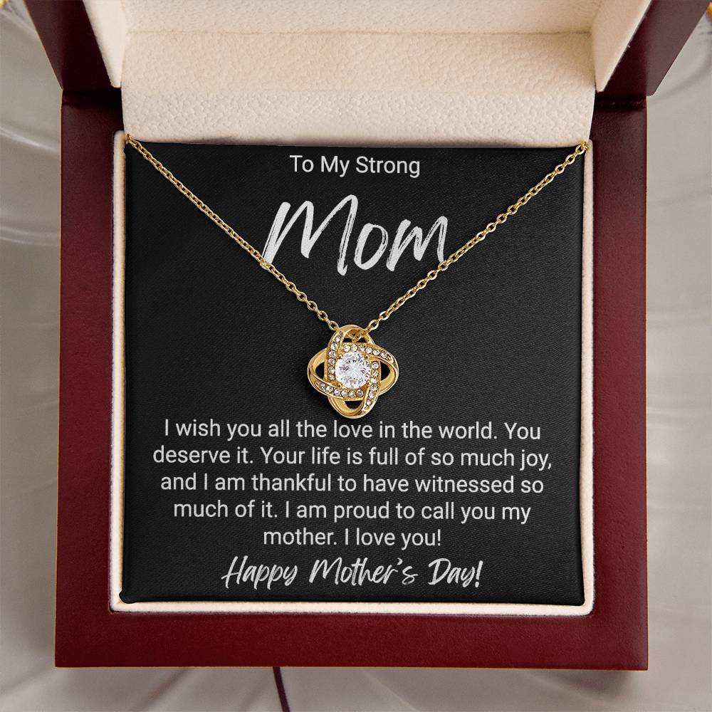 Mother's Day Gift For Mom - Love Knot Necklace Love Knot Necklace