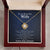 To My Wife - Love You  Love Knot Necklace