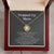 To My Beautiful Mom - Heart Melt Message Love Knot Necklace 1 Love Knot Necklace