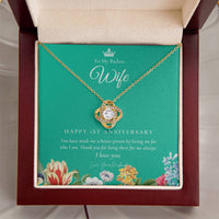 1 Year Anniversary Gift For Wife 1 Year Anniversary Gifts 1 Year Wedding Anniversary Gift Ideas 1St Wedding Anniversary Gift F(7) Love Knot Necklace