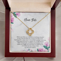 Starting Over Gift Breakup Necklace Divorcee Gift Idea New Beginnings Gift Cheer Up Gift Bad Breakup Gift Newly Single Gift  Love Knot Necklace