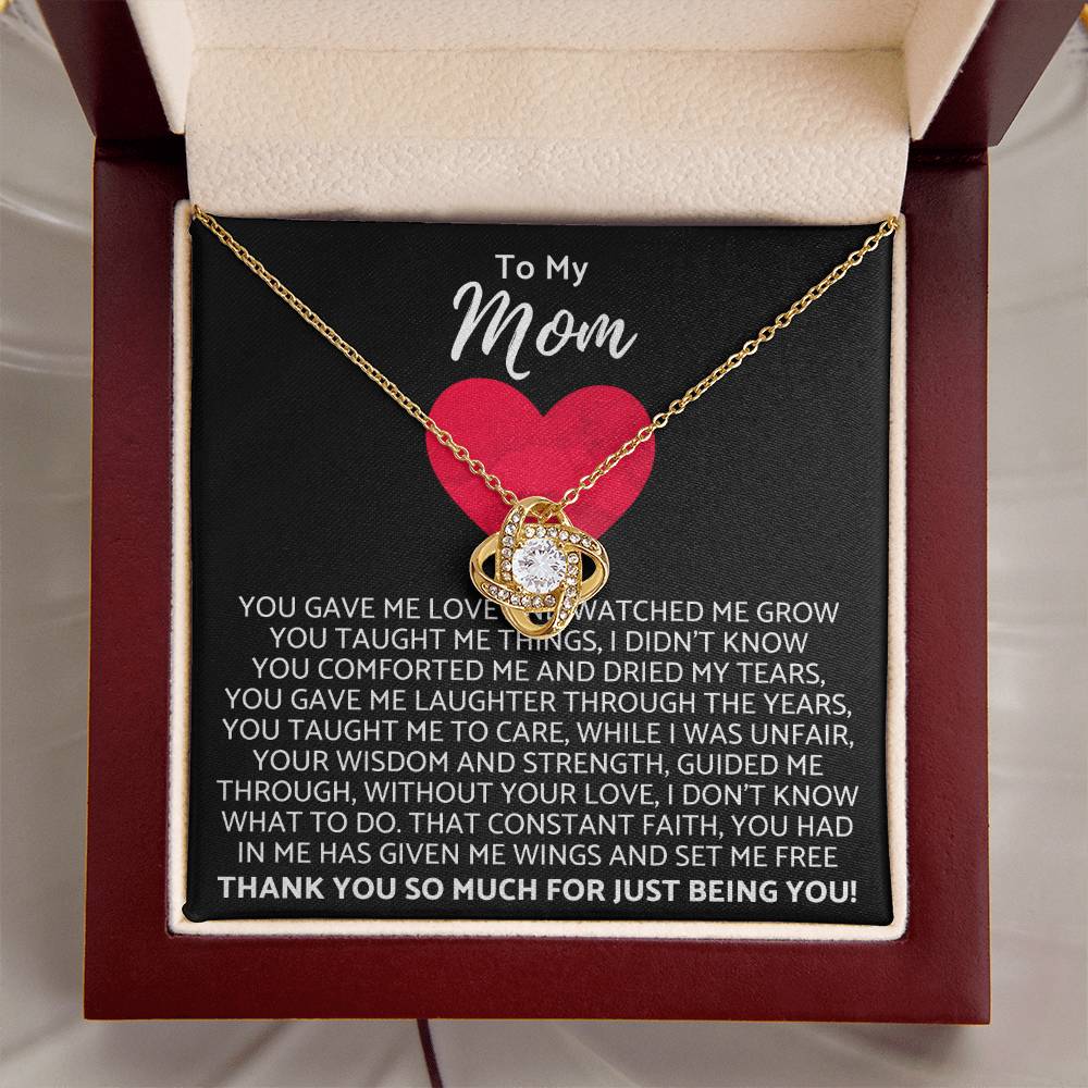 Premium Mother's Day Necklace Customize Gift For Your Loving Mom! ❤️ 2 Love Knot Necklace