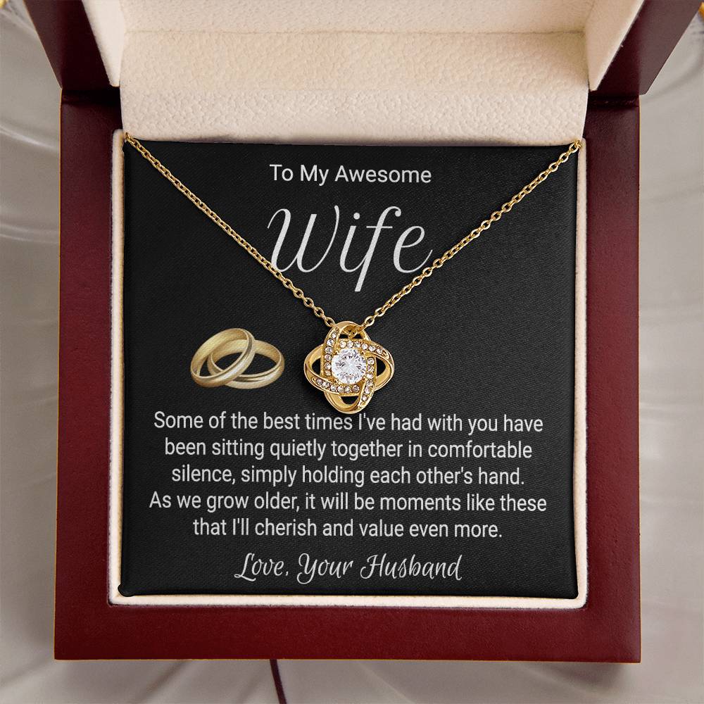 Necklace For Wife From Husband - Love Knot Love Knot Necklace