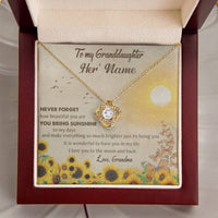 Customize Gift To My Granddaughter Granddaughter Necklace From Grandma Granddaughter Birthday Gift Love Knot Necklace