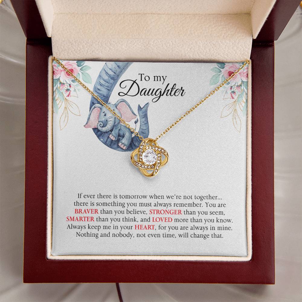 Almost Gone Love Knot Necklace For Daughter Love Knot Necklace