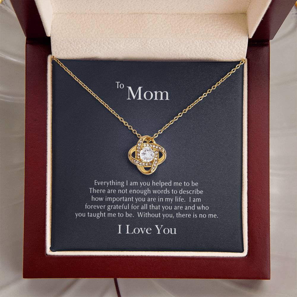 Forever Grateful Love Knot Necklace