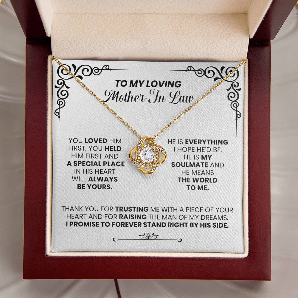 Loving Mother-In-Law - The Love Knot Necklace Love Knot Necklace