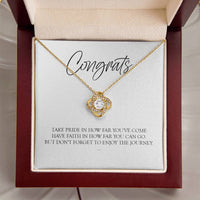 Graduation Gift For Her Graduation Gift For Daughter Graduation Necklace Love Knot Necklace