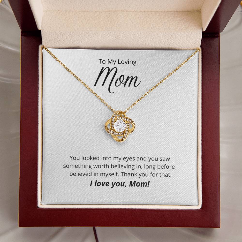 Thank You For Believing In Me 💐 1 Love Knot Necklace