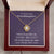 To My Beautiful Granddaughter Love Knot Necklace