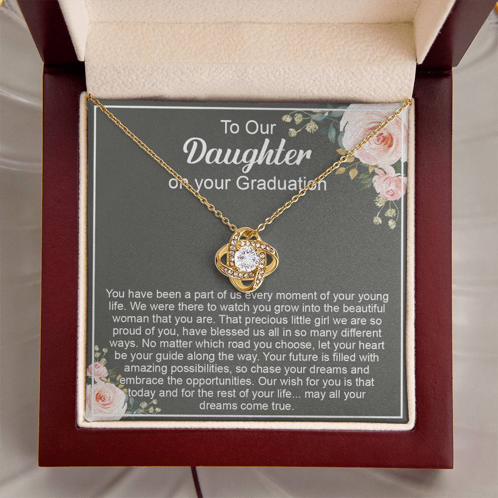 Graduation Gift For Daughter Daughter High School Graduation College Class O Love Knot Necklace