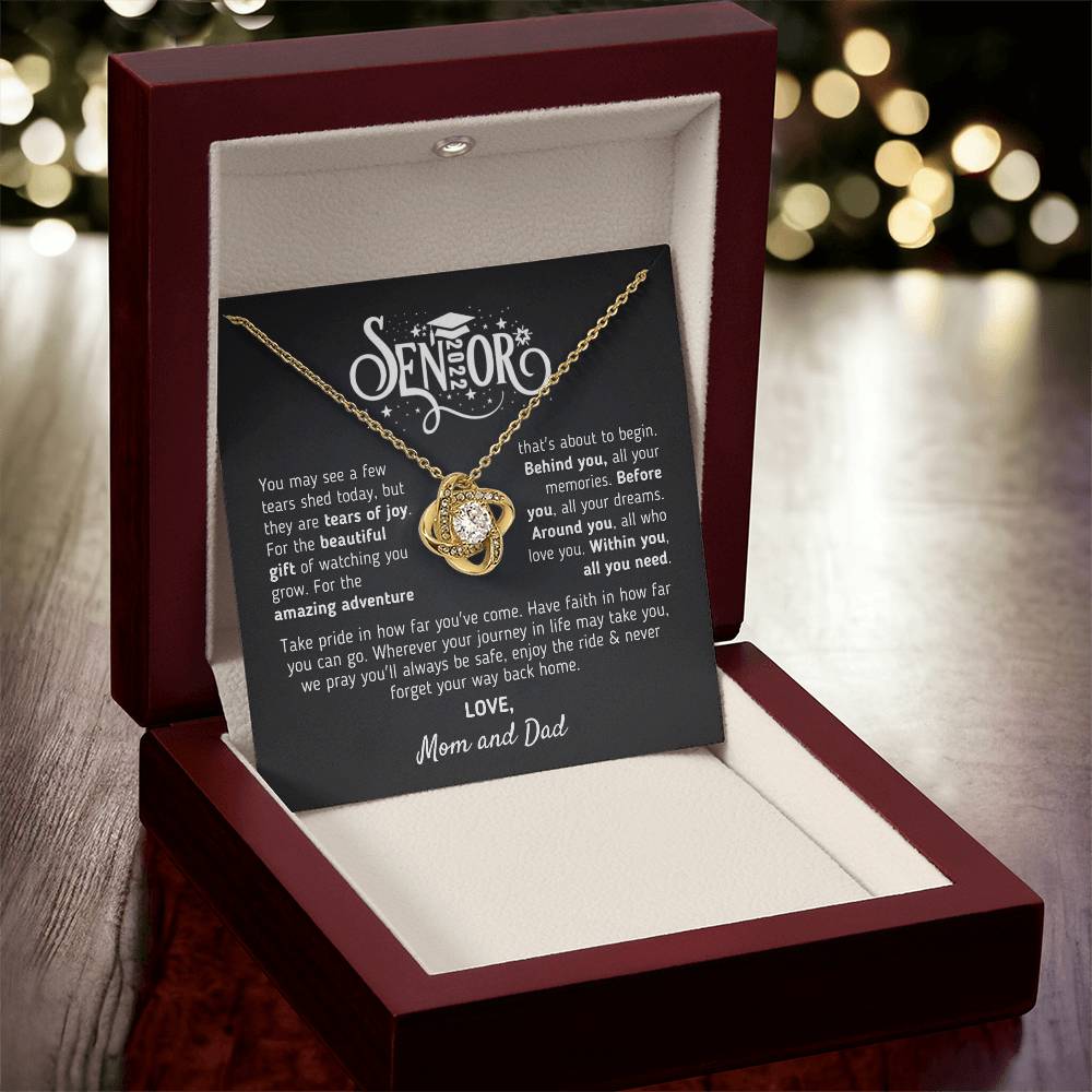 Graduation Gift For Senior 2022 Graduation Gift For Daughter From Mom And Dad Class Of 2022 Hight School College Grad Love Knot Necklace