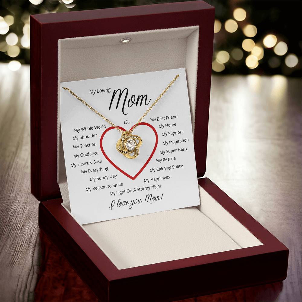 For My Loving Mom - A Perfect Gift For Mother's Day 🎁 Love Knot Necklace