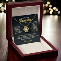 To My Beautiful Daughter - Love Knot Necklace Almost Sold Out Love Knot Necklace