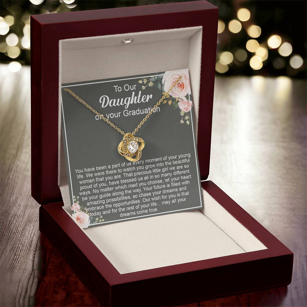 Graduation Gift For Daughter Daughter High School Graduation College Class O Love Knot Necklace