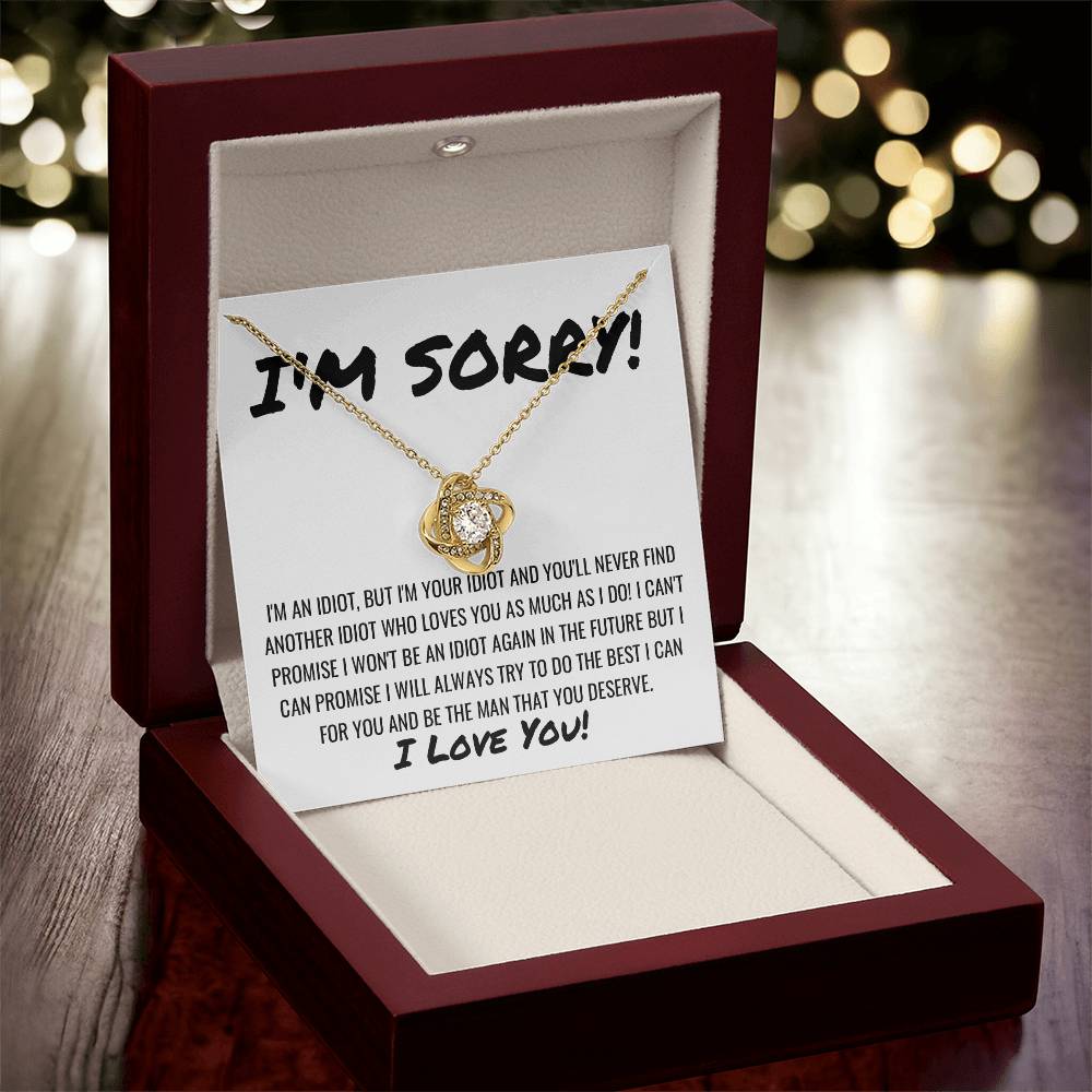 Sorry Apology Necklace 6 Love Knot Necklace