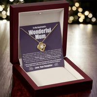 To My Boyfriend's Wonderful Mum - The Love Knot Necklace Love Knot Necklace