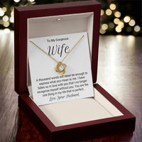Special Gift For Wife - Love Knot Necklace Love Knot Necklace