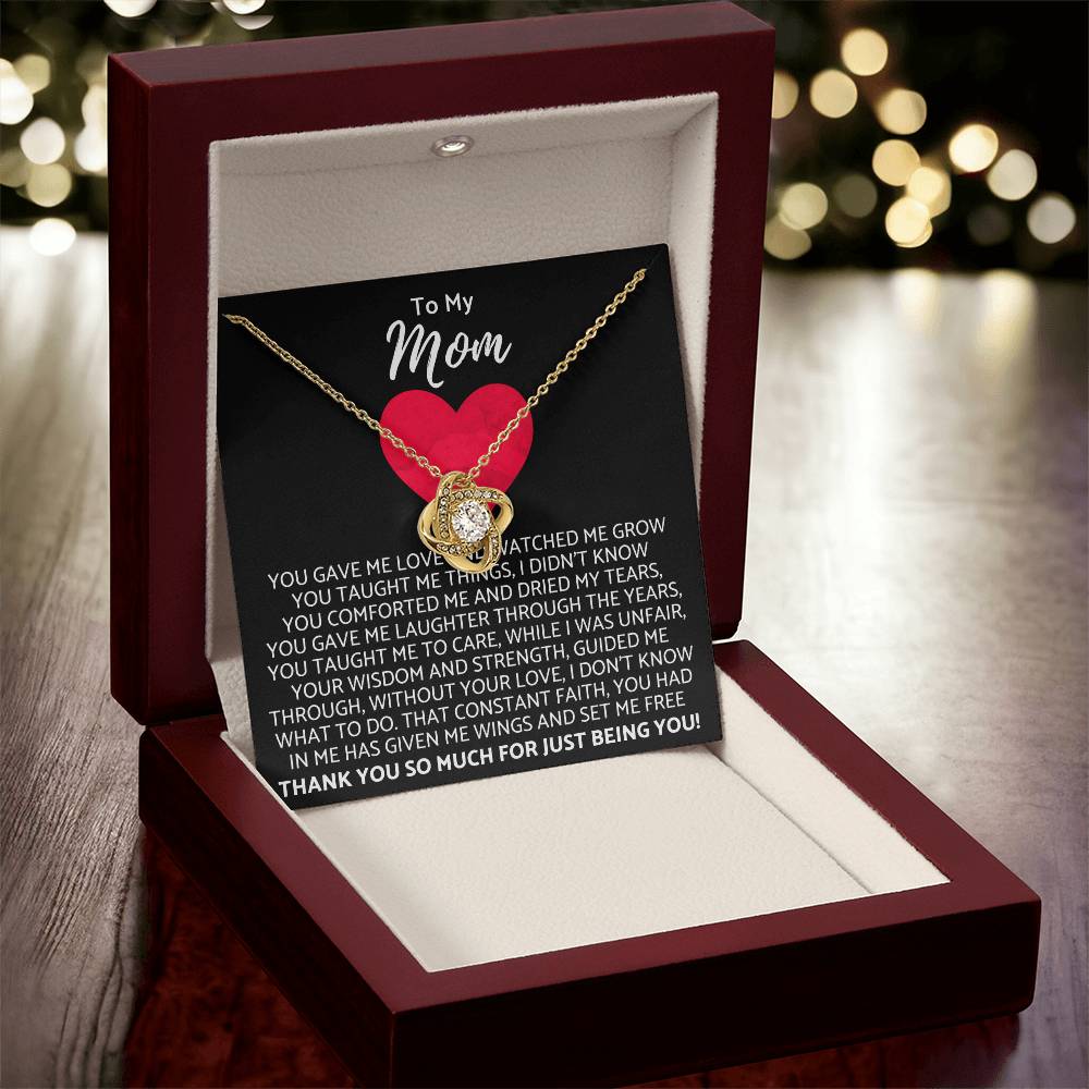 Premium Mother's Day Necklace Customize Gift For Your Loving Mom! ❤️ 2 Love Knot Necklace