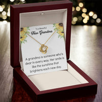 Grandma 2022 Promoted To Grandma Mothers Day Idea For New Grandma Gift Grandma To Be Gift For Grandma Reveal Pregnancy Baby Announcement Love Knot Necklace