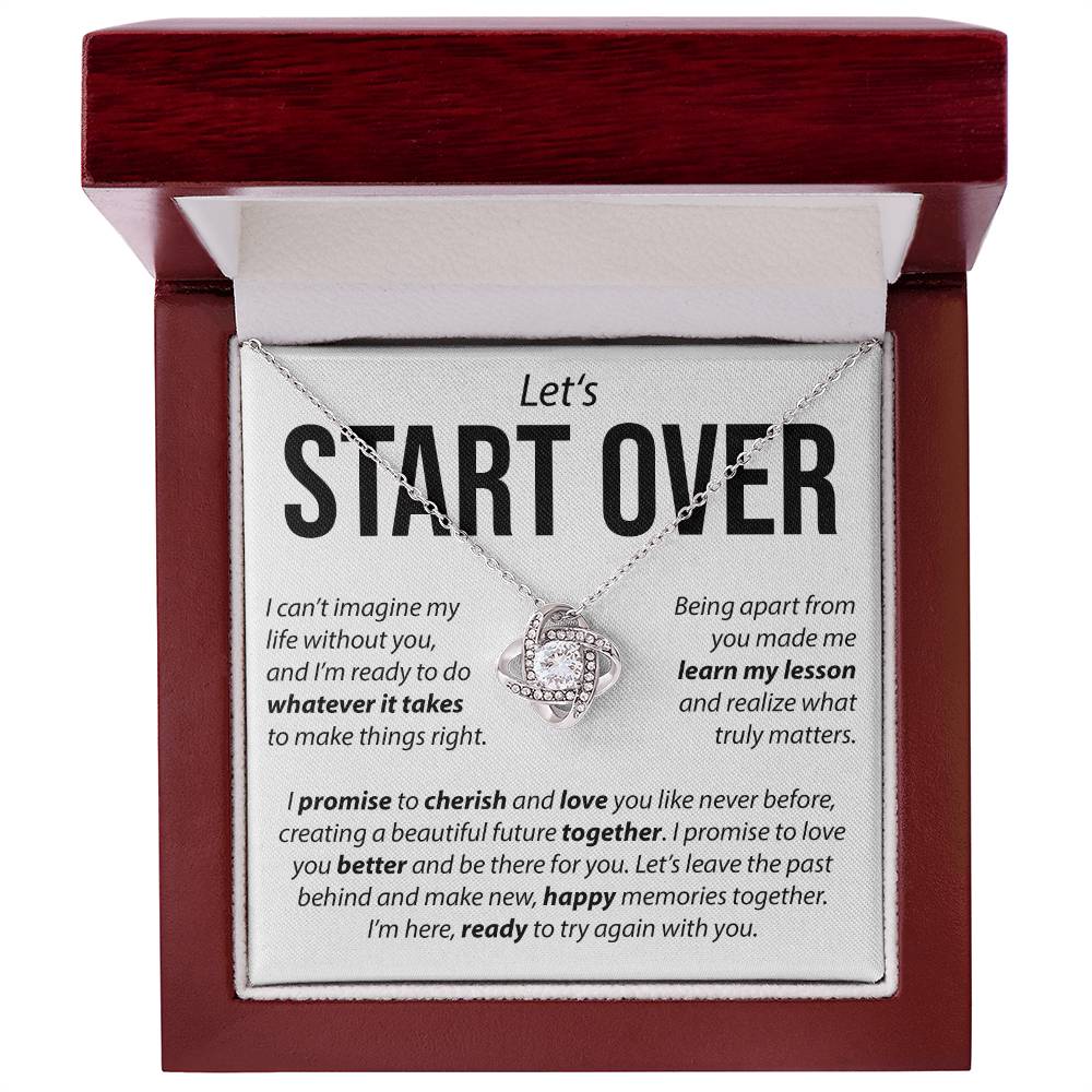 Let's Start Over - Love Knot Necklace Love Knot Necklace