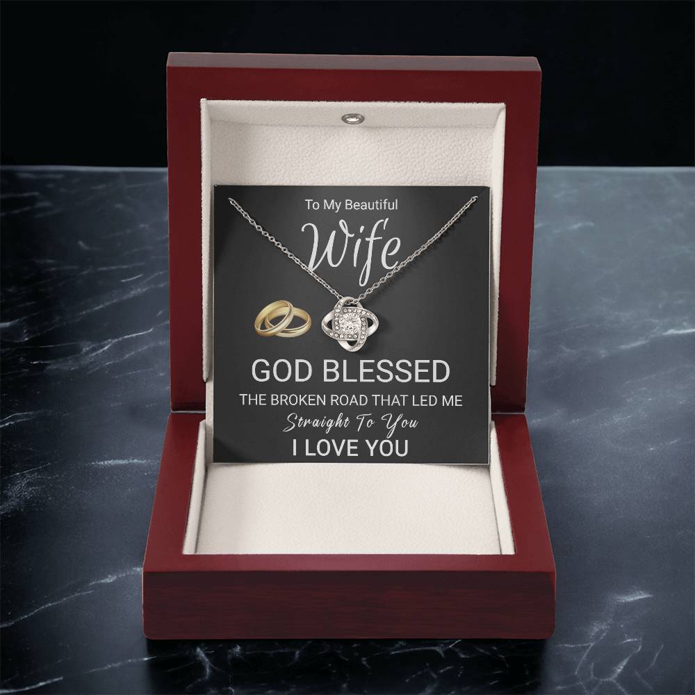 Christian Gift For Wife - Love Knot Necklace Love Knot Necklace