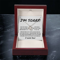 Sorry Apology Necklace 3 Love Knot Necklace