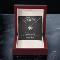 Gift For Daughter From Mom Daughter Mother Necklace Daughter Gift From Mom To My Daughter Daughters Birthday Unique Grown Up Daughter Love Knot Necklace