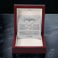 Daughter - Loved More Than You'll Ever Know - Ne Love Knot Necklace